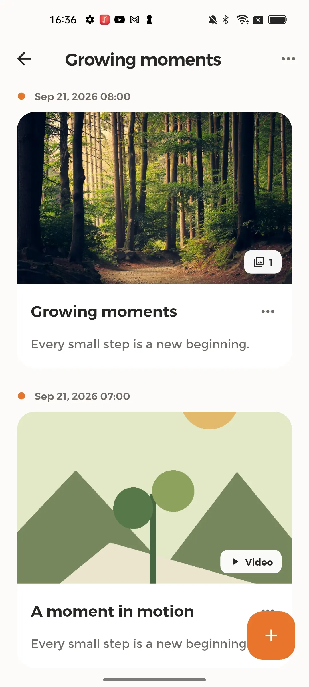 Timel Player memory timeline with photos and videos